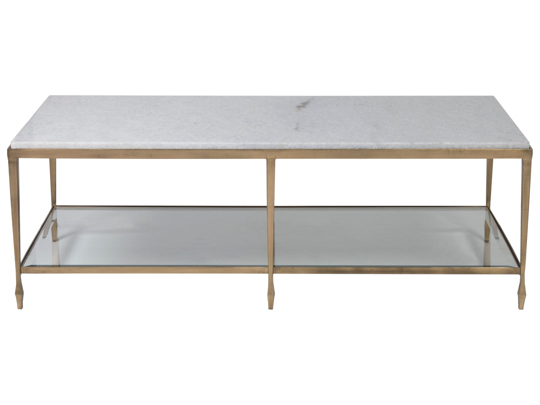 American Home Furniture | Artistica Home  - Signature Designs Sashay Gold Rectangular Cocktail Table