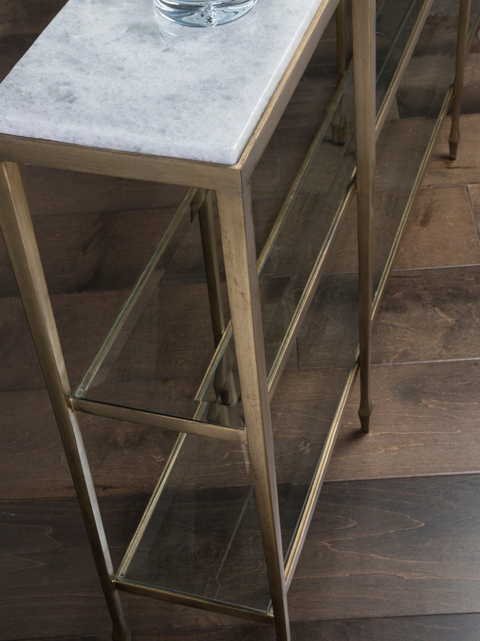 Artistica Home Signature Designs Sashay Gold Console CONSOLE TABLES