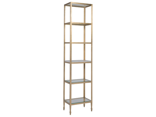 Artistica Home Signature Designs Sashay Gold Slim Etagere BOOKCASES + SHELVES