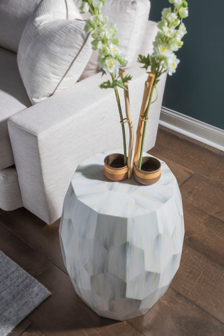 American Home Furniture | Artistica Home  - Signature Designs Bello Faceted Drum Table