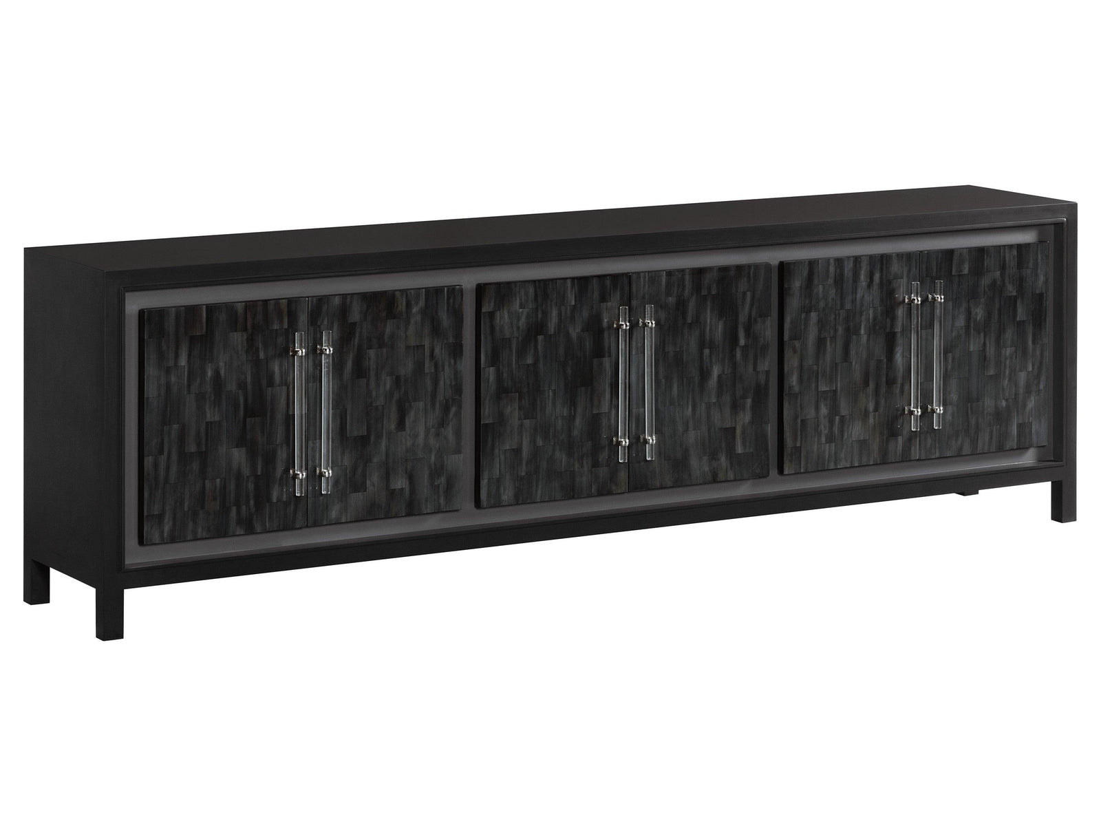 Artistica Home Signature Designs Elation Gray Long Media Console MEDIA + TV STANDS