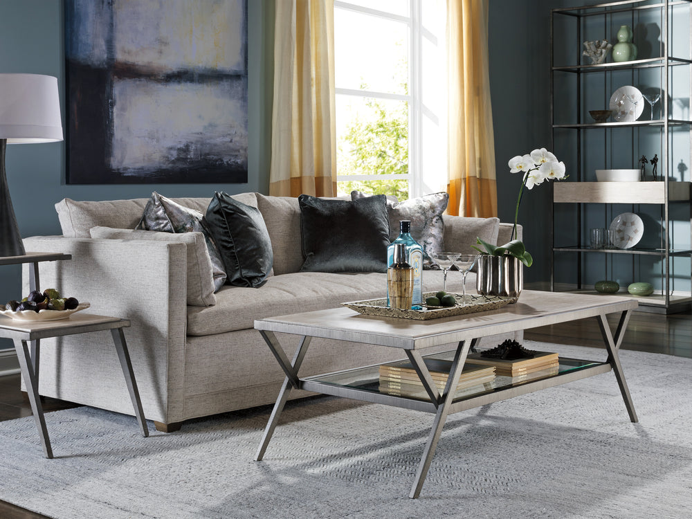 American Home Furniture | Artistica Home  - Signature Designs Adamo Silver Gray Cocktail Table