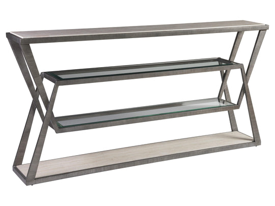 Artistica Home Signature Designs Adamo Silver Gray Console CONSOLE TABLES
