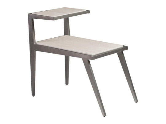 Artistica Home Signature Designs Adamo Silver Gray Side Table ACCENT TABLES
