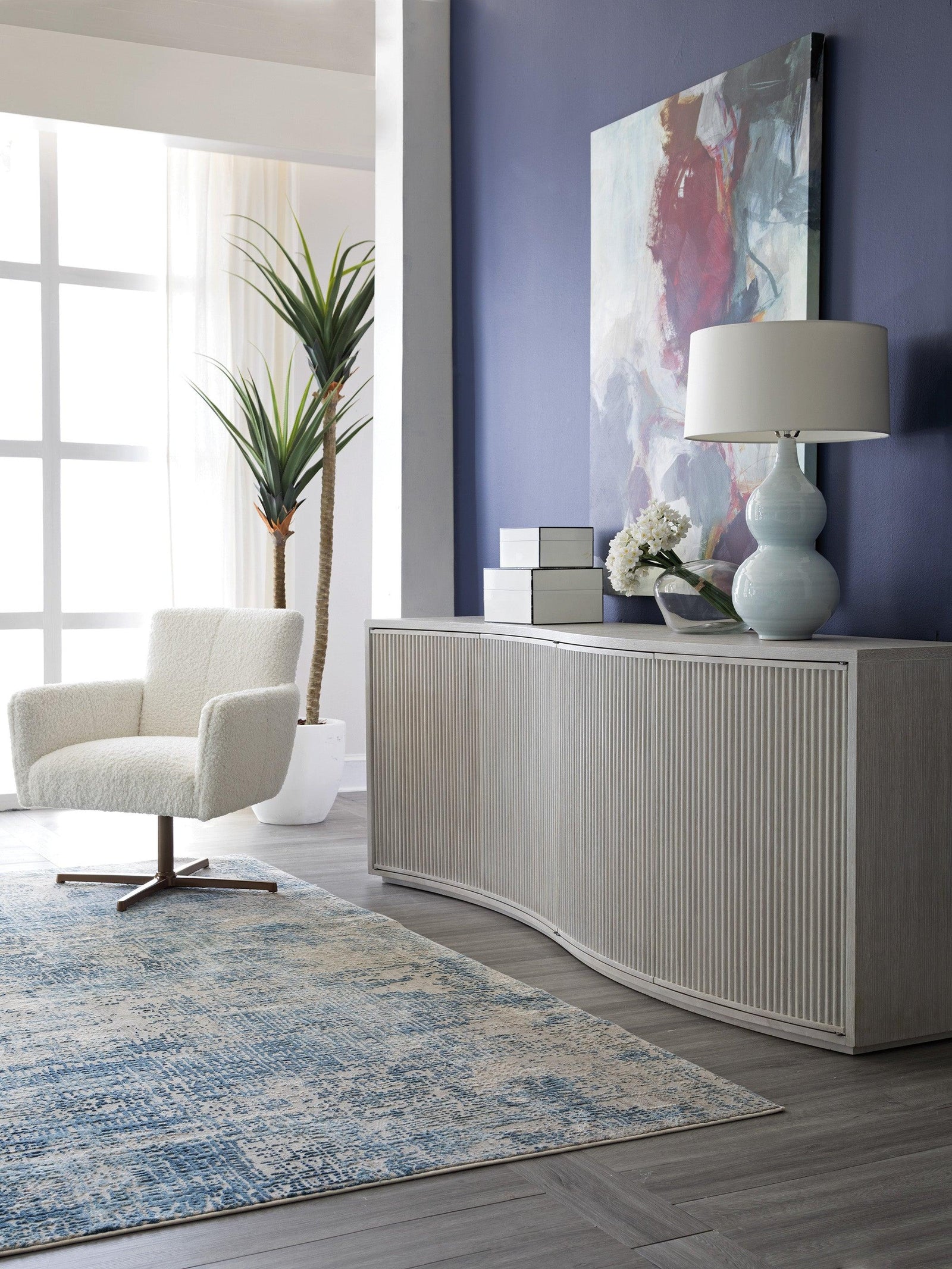 Artistica Home Signature Designs Misty Gray Mavericks  Media Console MEDIA + TV STANDS
