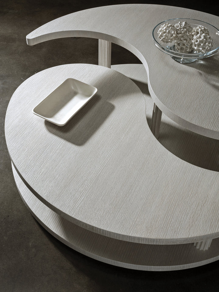 American Home Furniture | Artistica Home  - Signature Designs Misty Gray Yin Yang  Cocktail Table