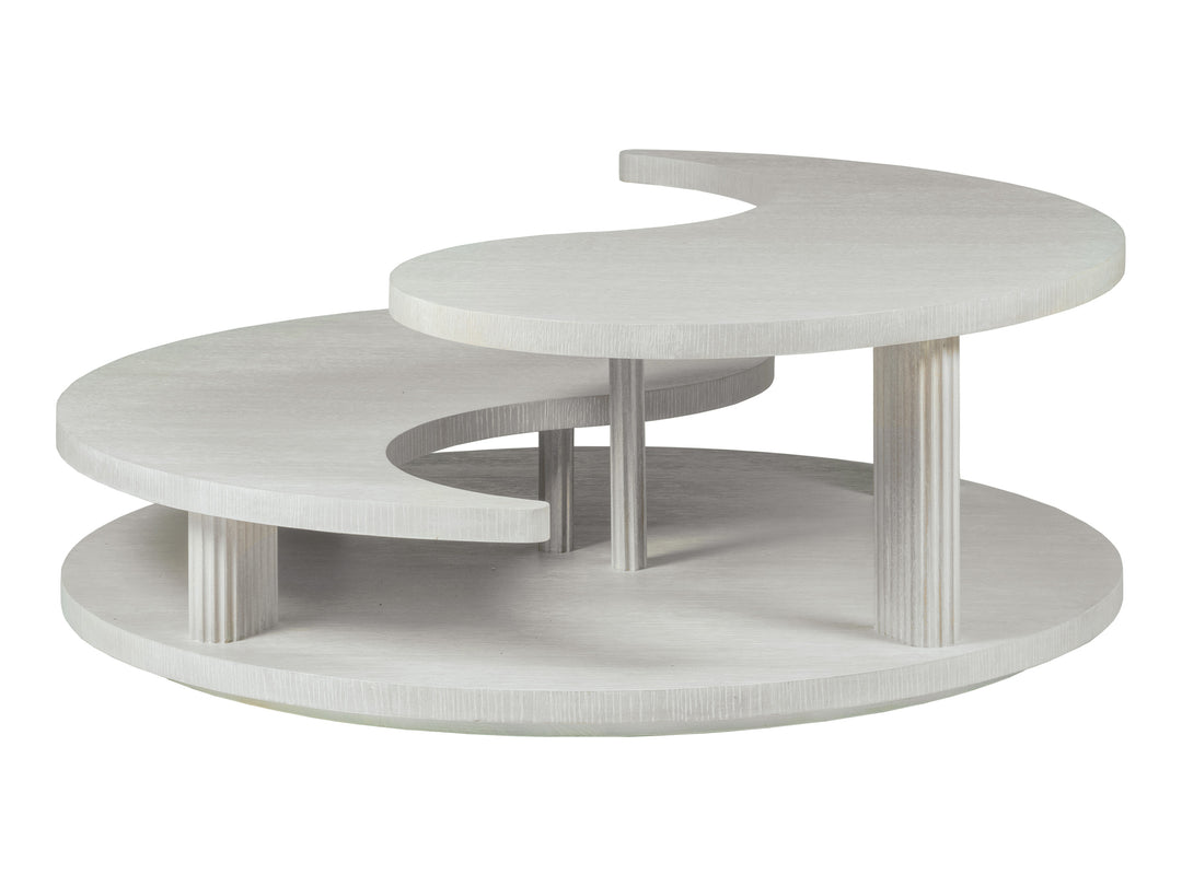 American Home Furniture | Artistica Home  - Signature Designs Misty Gray Yin Yang  Cocktail Table