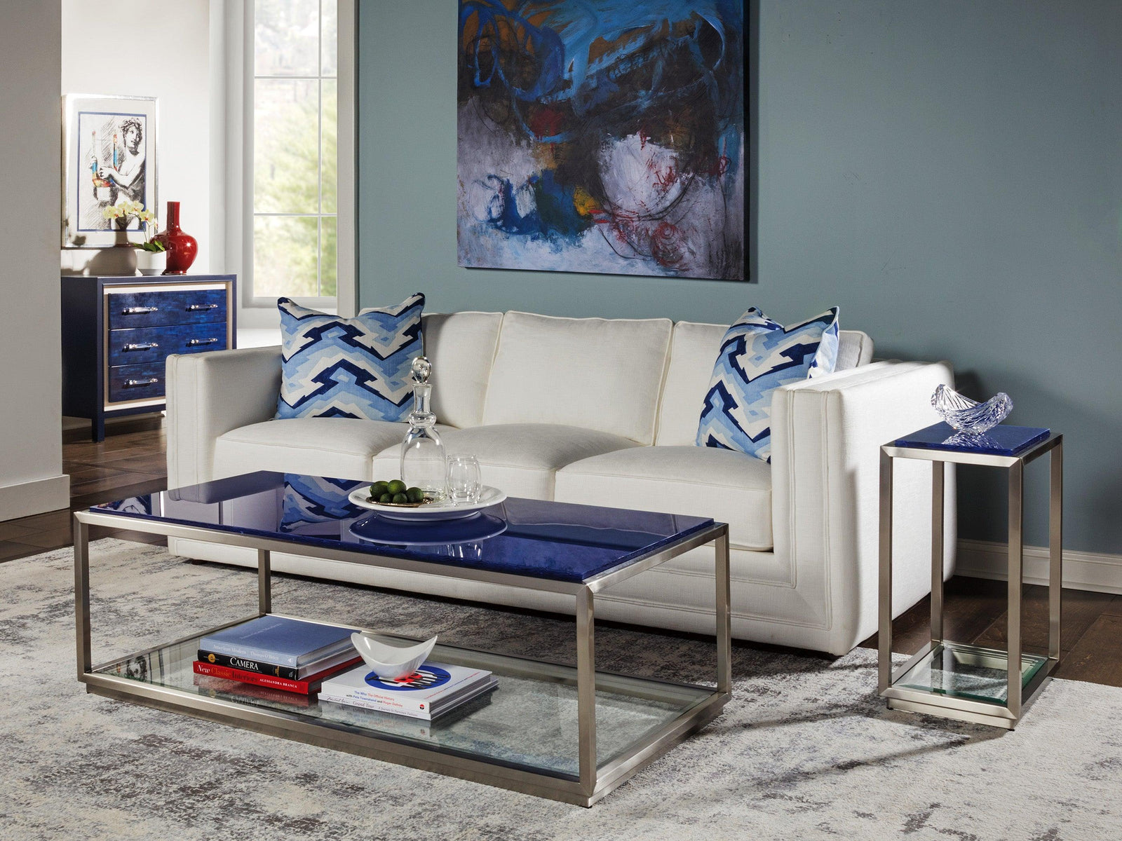 Artistica Home Signature Designs Ultramarine Rec Cocktail Table COFFEE TABLES