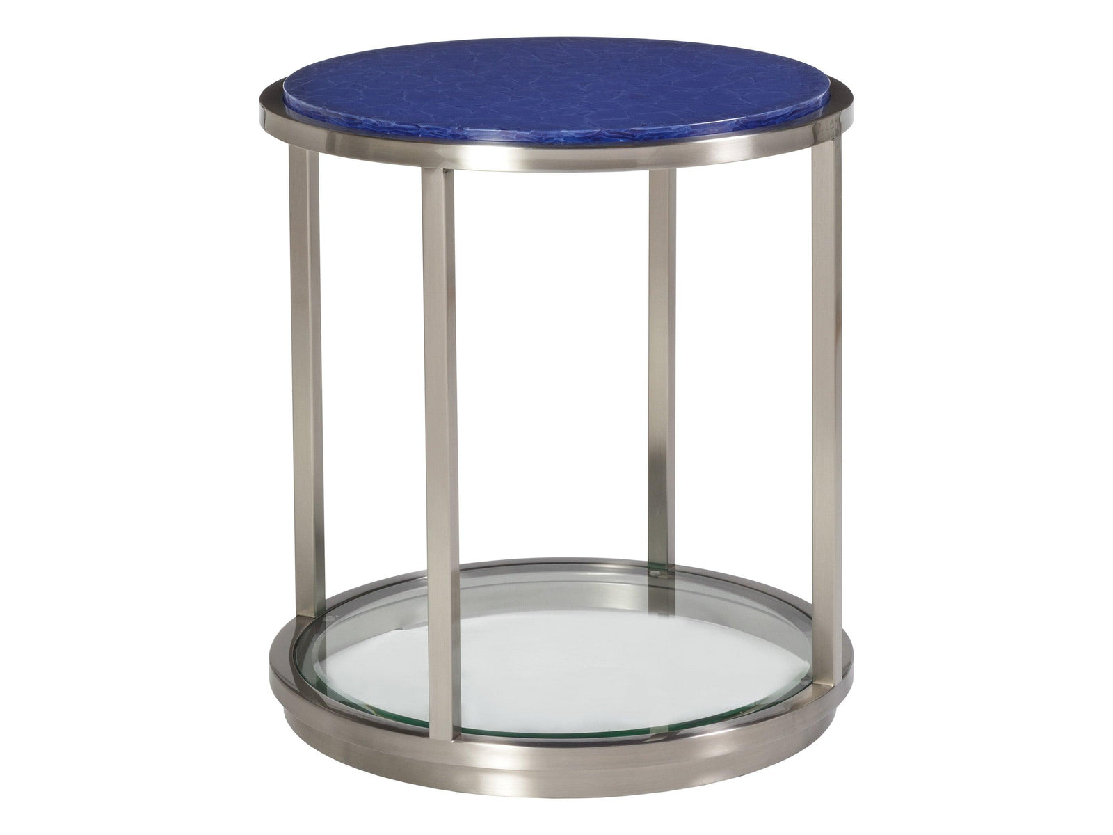 Artistica Home Signature Designs Ultramarine Round End Table ACCENT TABLES
