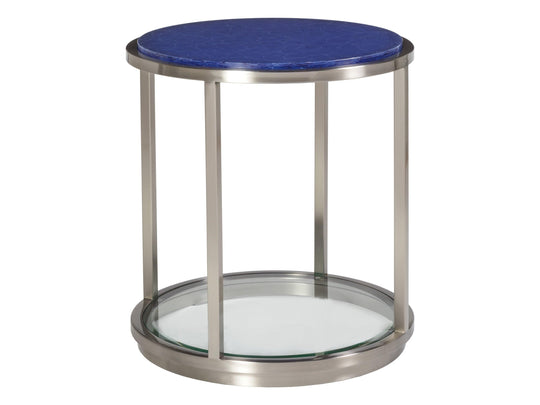 Artistica Home Signature Designs Ultramarine Round End Table ACCENT TABLES