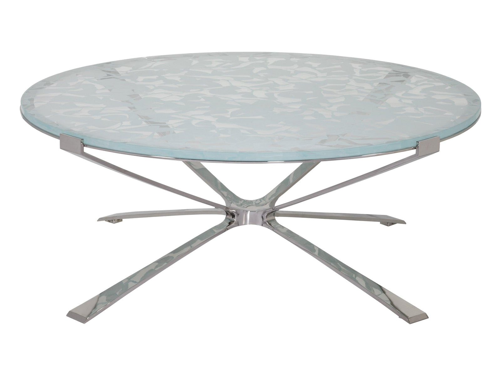 Artistica Home Signature Designs Snowscape Round Cocktail Table COFFEE TABLES