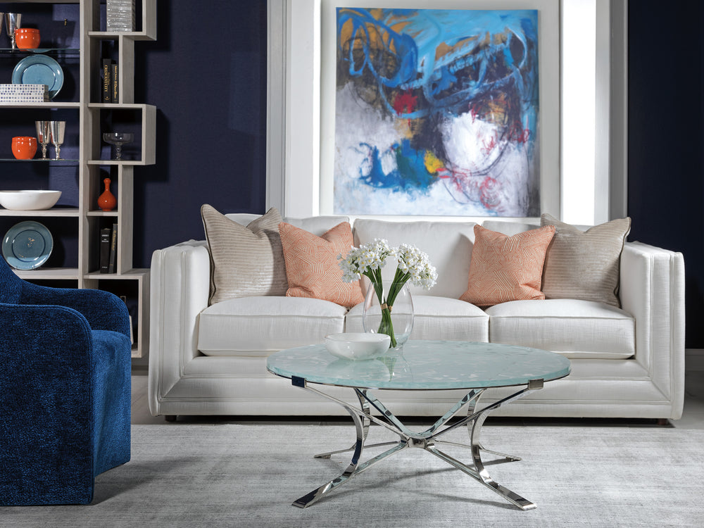 American Home Furniture | Artistica Home  - Signature Designs Snowscape Round Cocktail Table