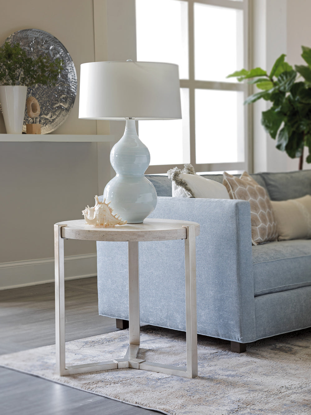 American Home Furniture | Artistica Home  - Signature Designs Denizen Round Lamp Table