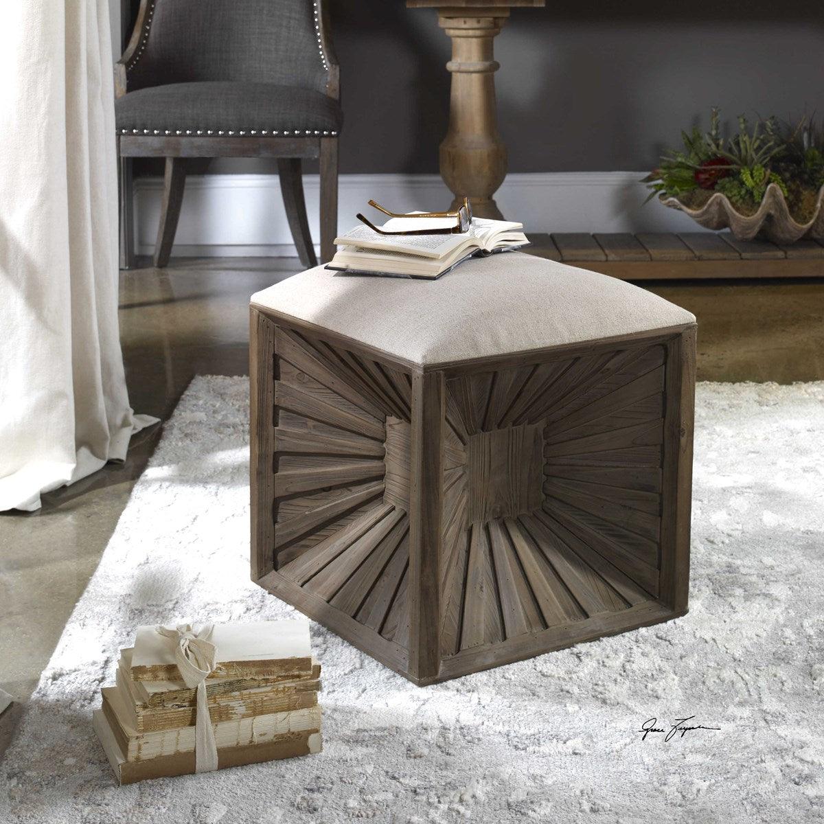 Uttermost JIA OTTOMAN OTTOMANS, POUFS, + STOOLS