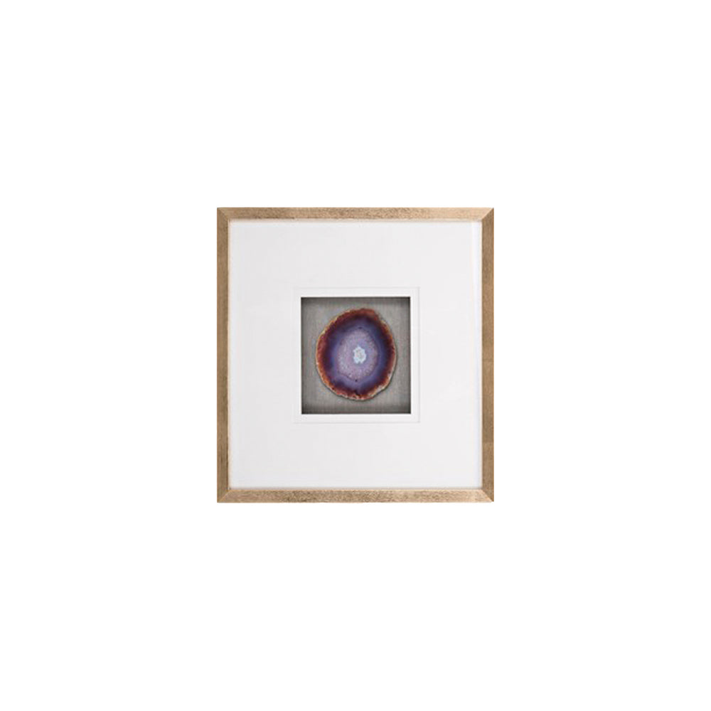 20x20 S/2 Framed Agate, Purple