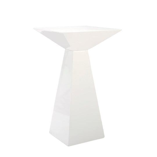 Euro Style Tad Bar Table in High Gloss White BAR + BAR CARTS