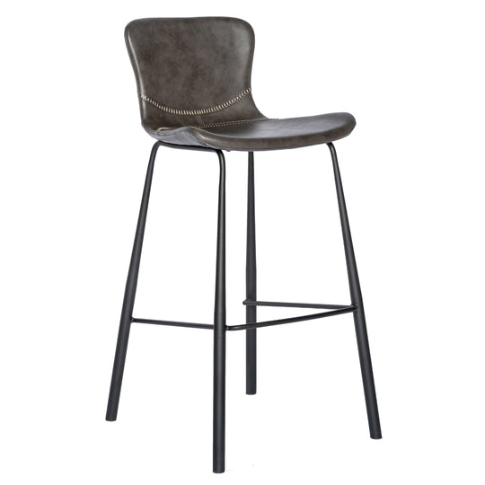 Euro Style Melody Bar Stool in Dark Gray - Set of 2 BAR STOOLS + COUNTER STOOLS