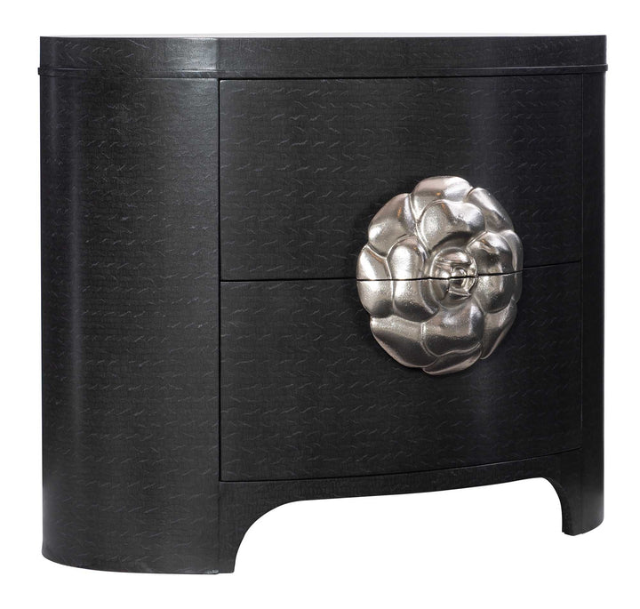 SILHOUETTE NIGHTSTAND OVAL DARK BROWN