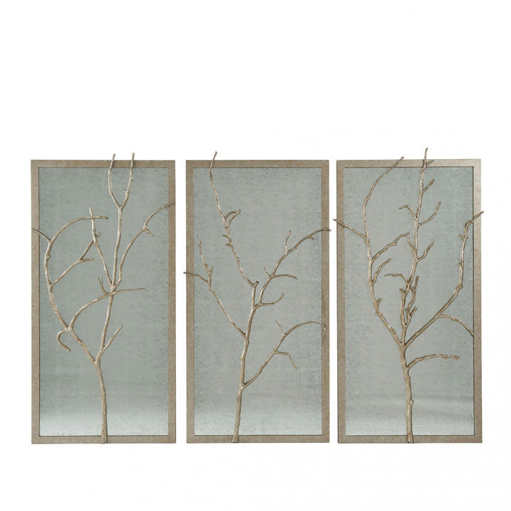 Silver Hawthorn Trio Wall Mirror - Theodore Alexander - AmericanHomeFurniture