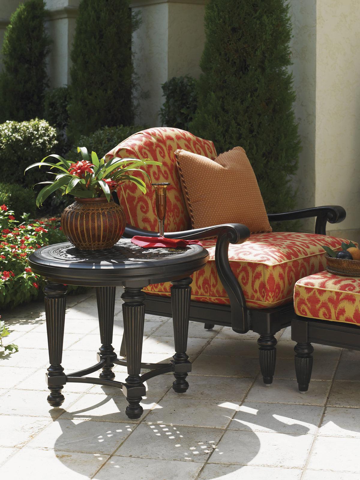 Tommy Bahama Outdoor Sedona Round End Table OUTDOOR ACCENT TABLES