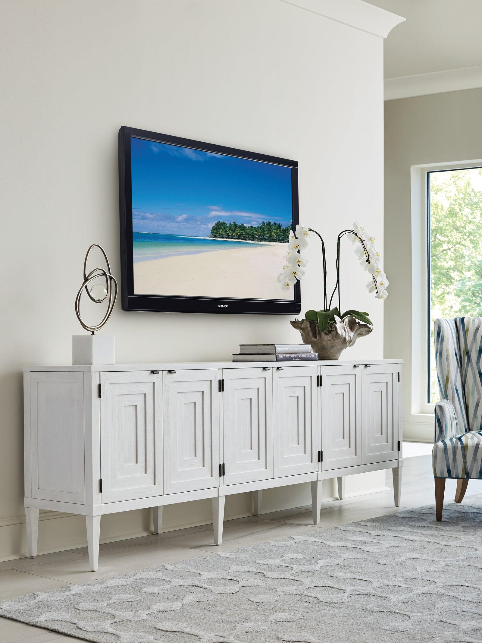 Sligh Sanibel Clearwater Long Media Console MEDIA + TV STANDS