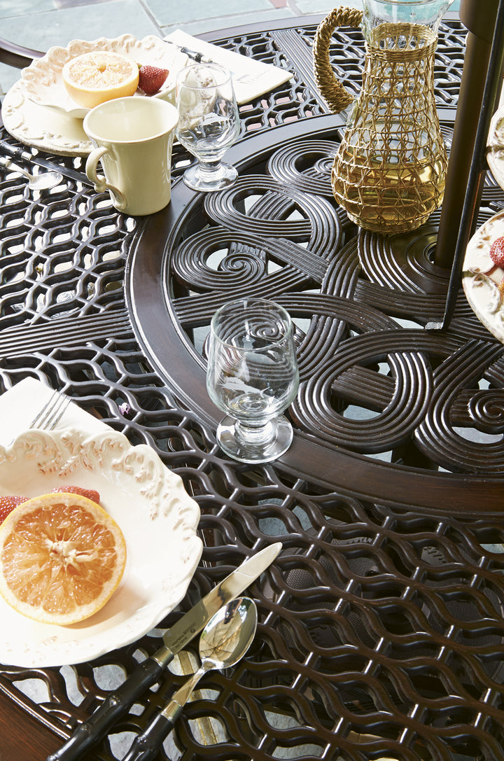 American Home Furniture | Tommy Bahama Outdoor  - Black Sands Dining Table W/Cast Top