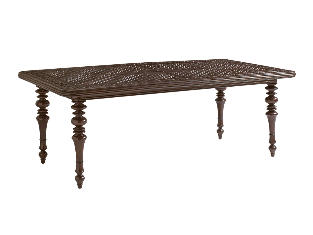 American Home Furniture | Tommy Bahama Outdoor  - Black Sands Rectangular Dining Table