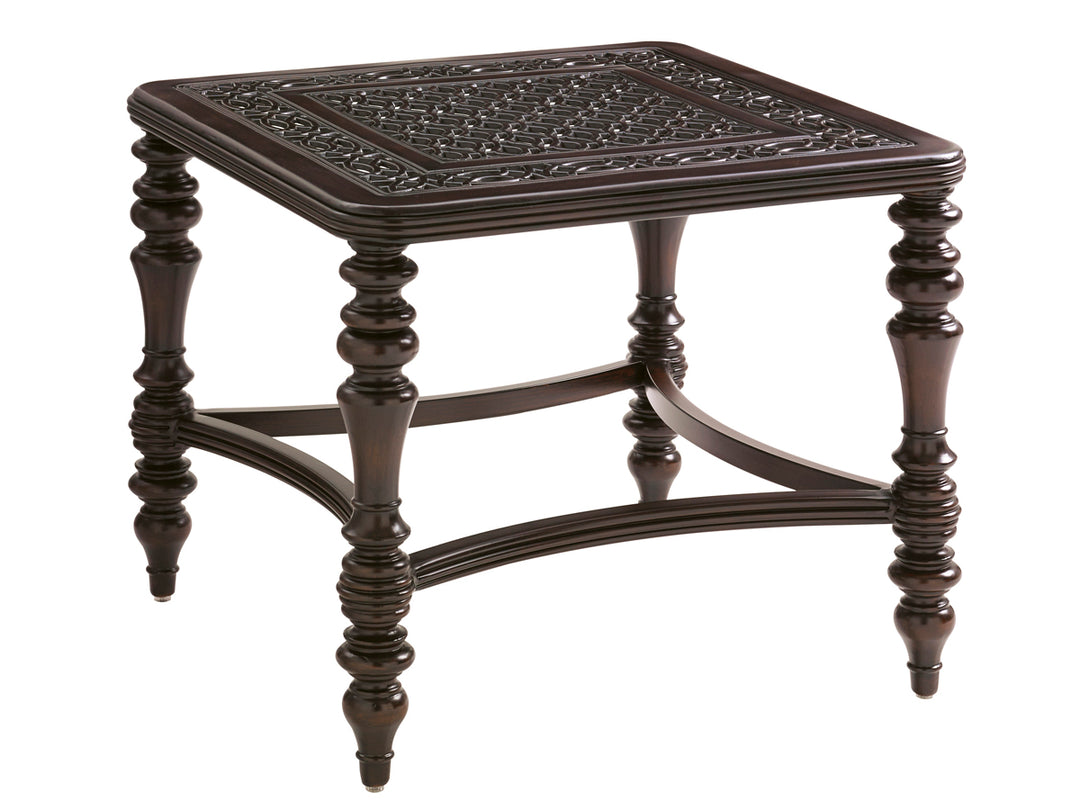 American Home Furniture | Tommy Bahama Outdoor  - Black Sands Square End Table