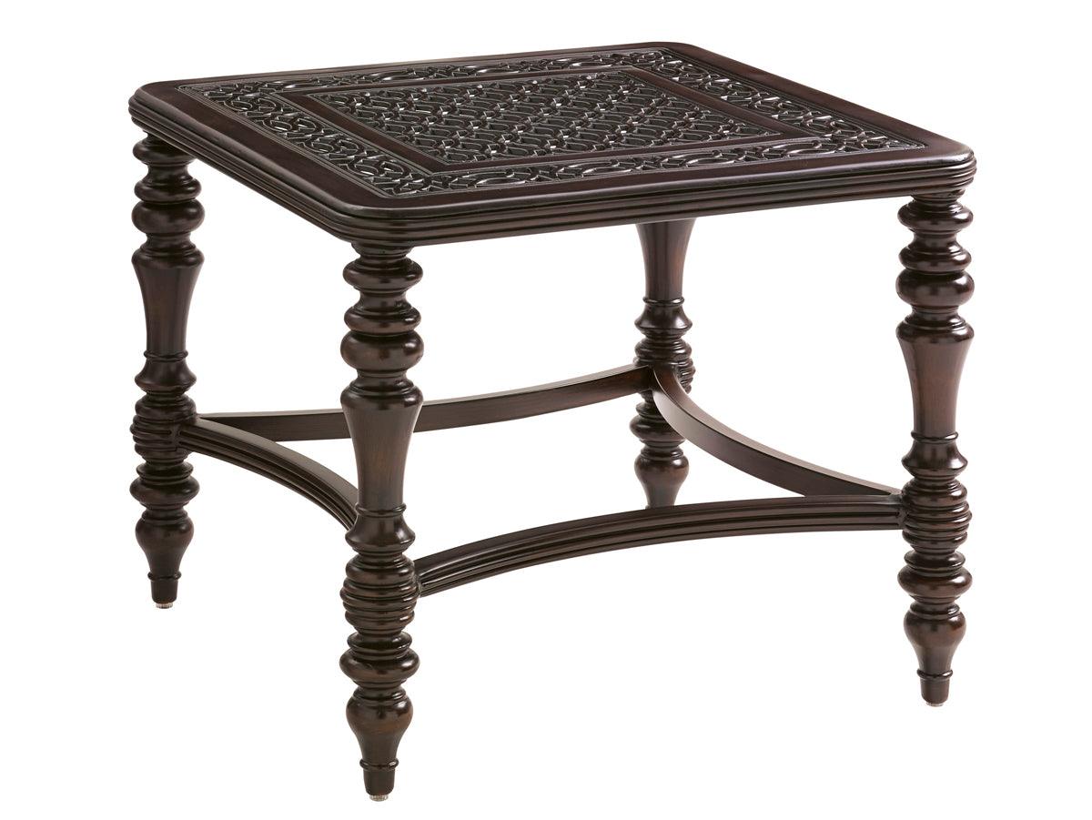 Tommy Bahama Outdoor Black Sands Square End Table OUTDOOR ACCENT TABLES