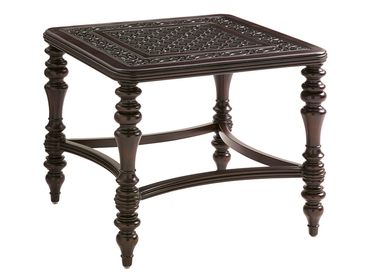 American Home Furniture | Tommy Bahama Outdoor  - Black Sands Square End Table