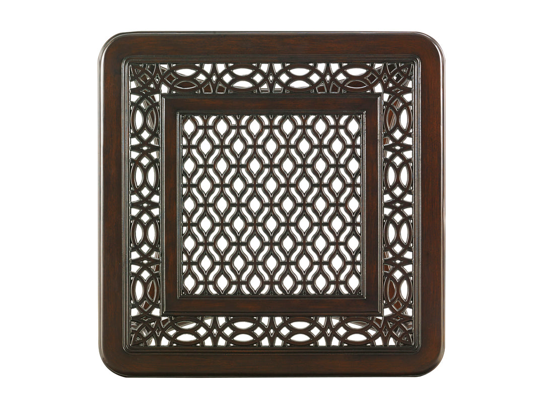 American Home Furniture | Tommy Bahama Outdoor  - Black Sands Square End Table