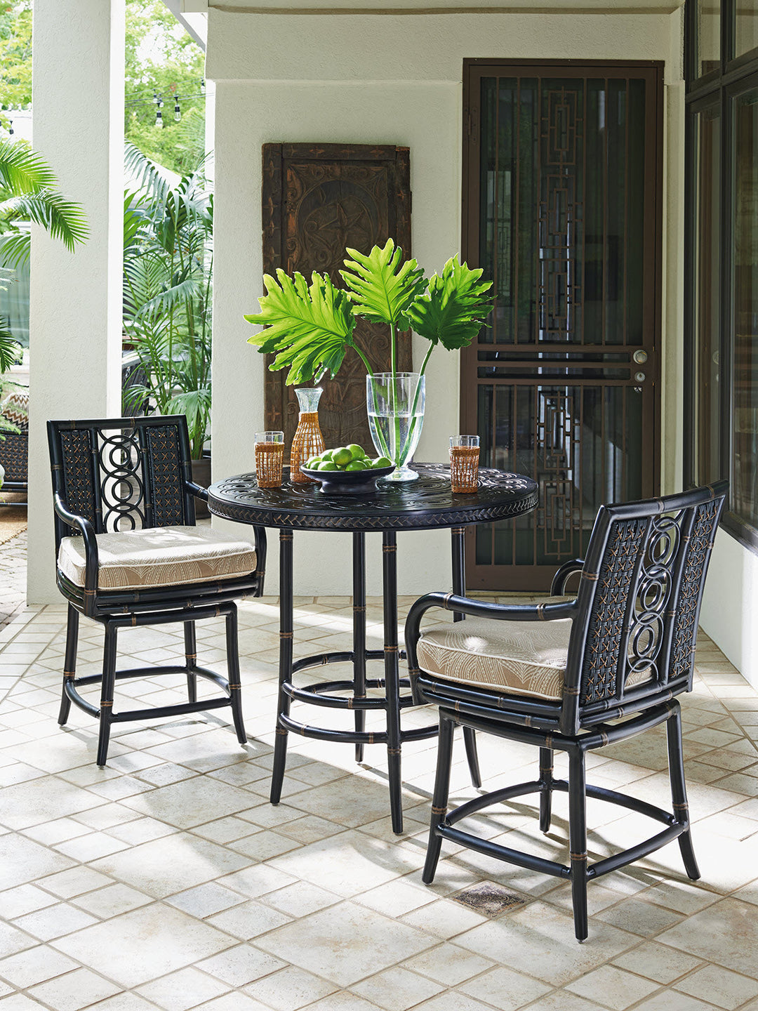 American Home Furniture | Tommy Bahama Outdoor  - Marimba High/Low Bistro Table