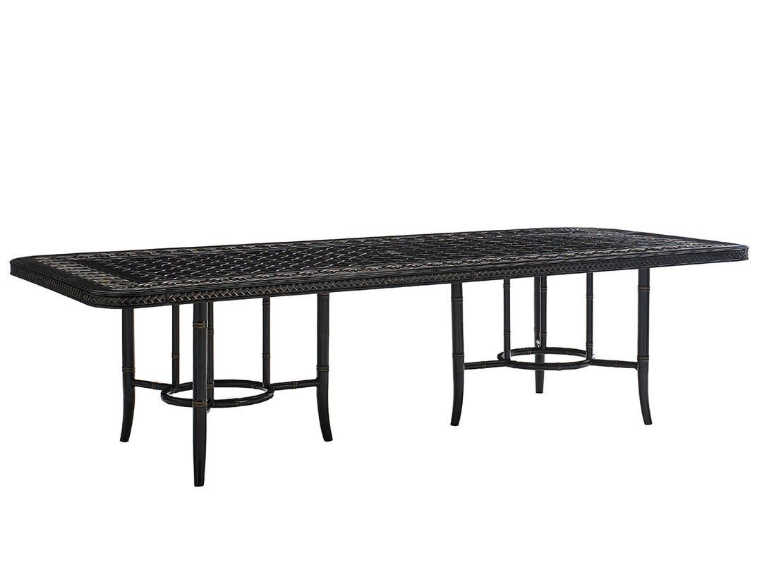 American Home Furniture | Tommy Bahama Outdoor  - Marimba Dining Table W/Cast Top