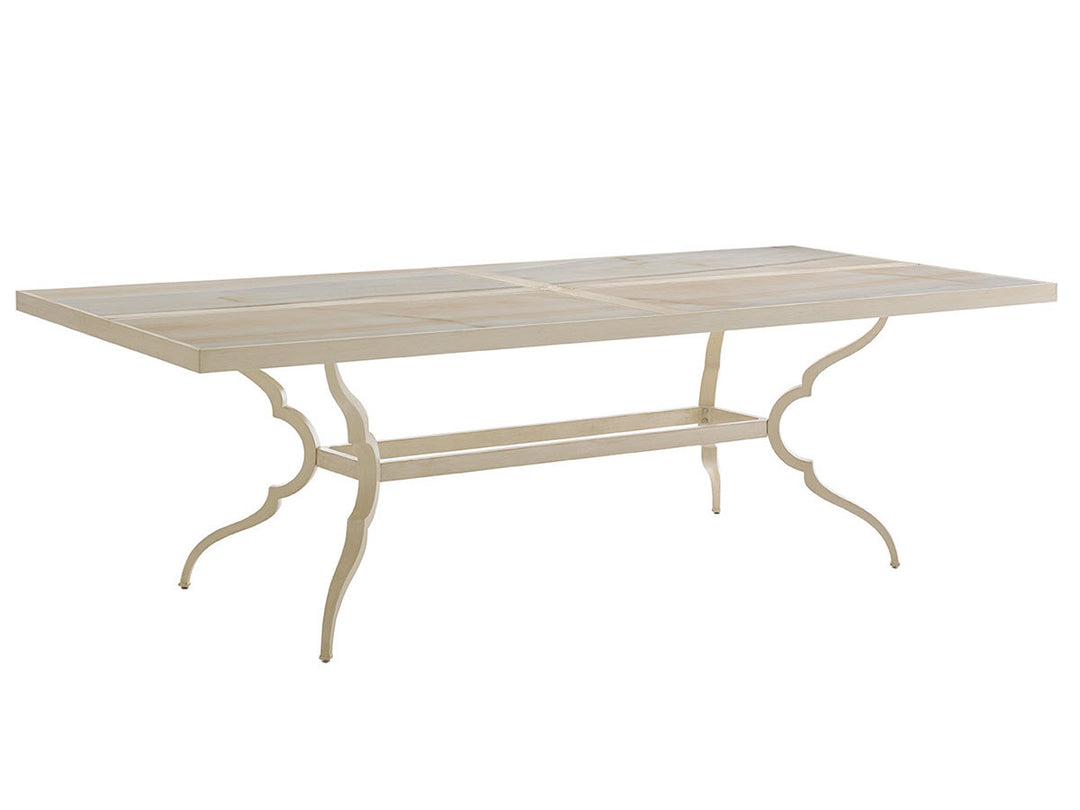 American Home Furniture | Tommy Bahama Outdoor  - Misty Garden Dining Table W/Porcelain Top