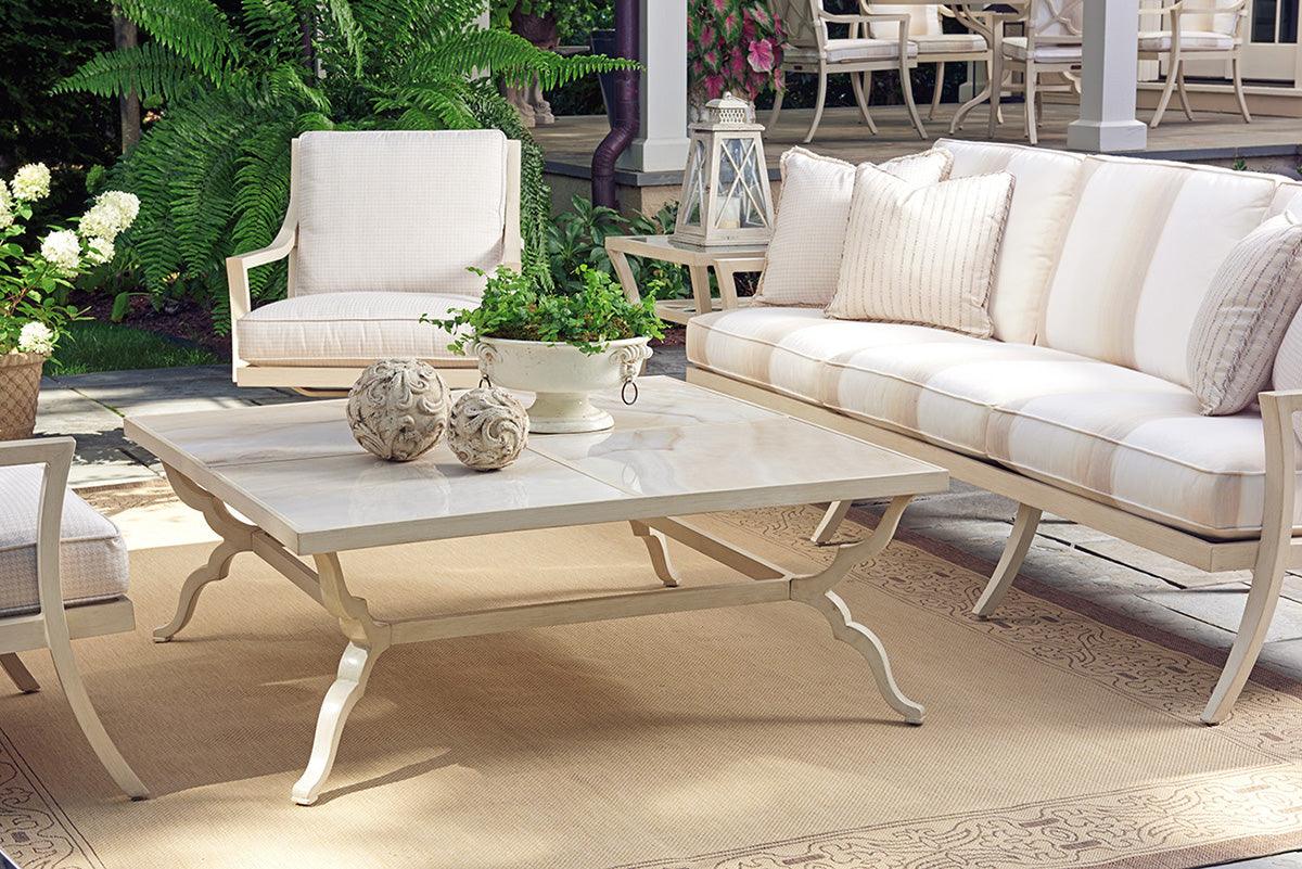 Tommy Bahama Outdoor Misty Garden Square Cocktail Table OUTDOOR COFFEE TABLES