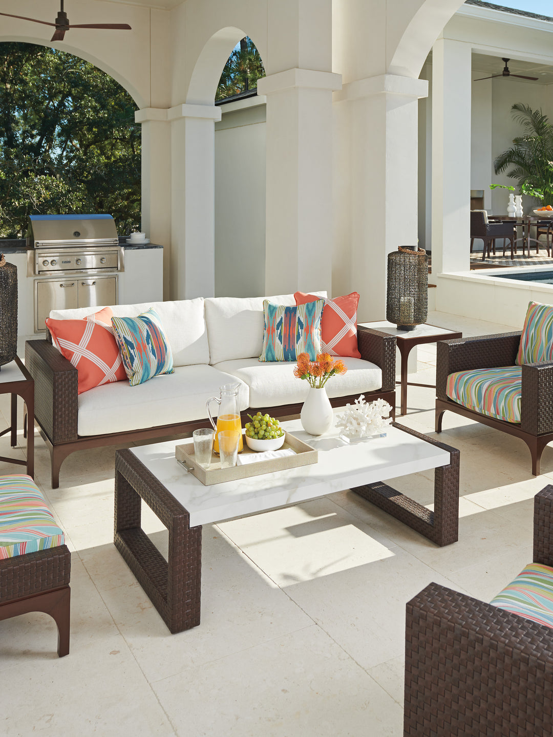 American Home Furniture | Tommy Bahama Outdoor  - Abaco Rectangular Cocktail Table