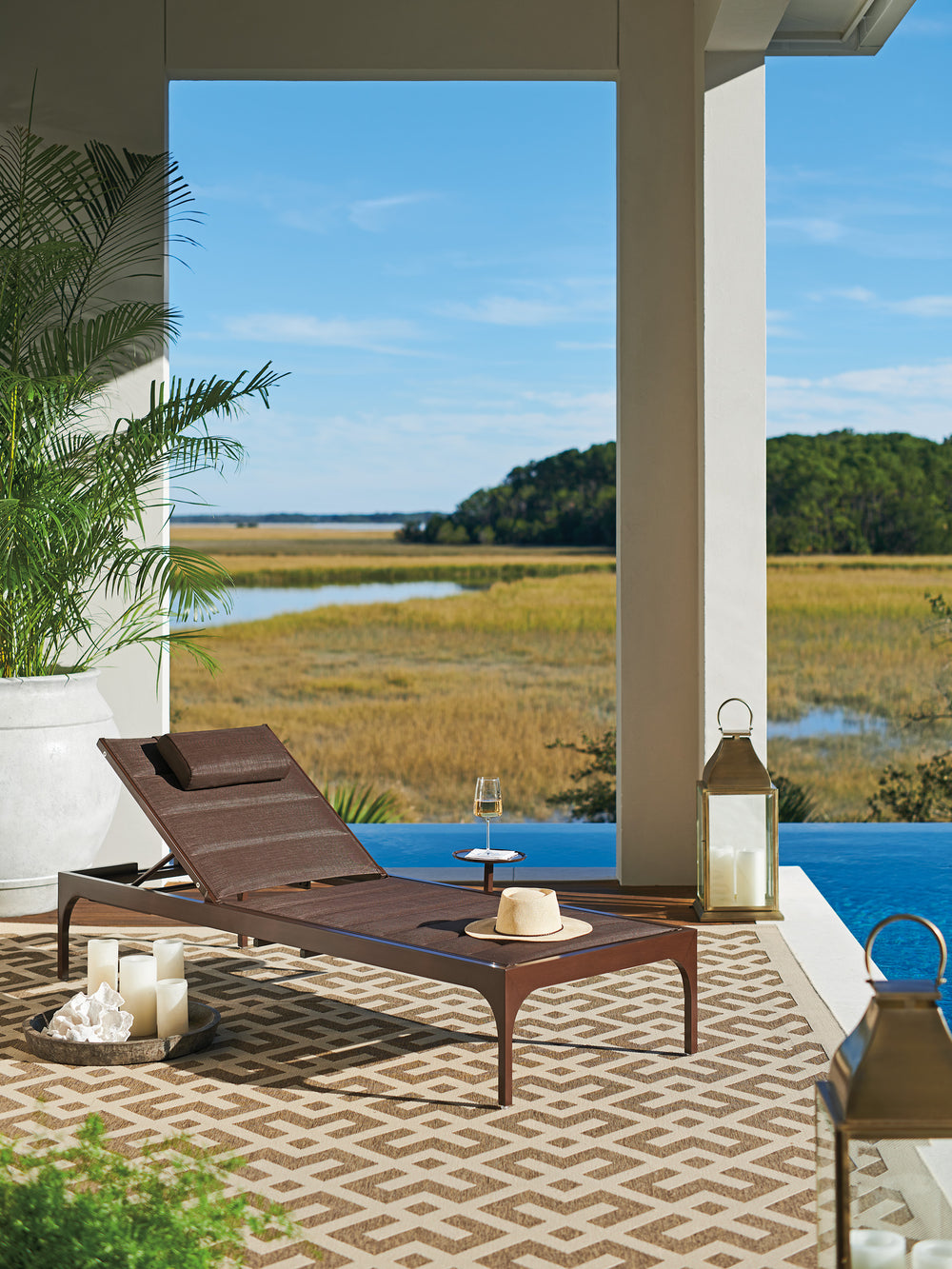American Home Furniture | Tommy Bahama Outdoor  - Abaco Chaise Lounge