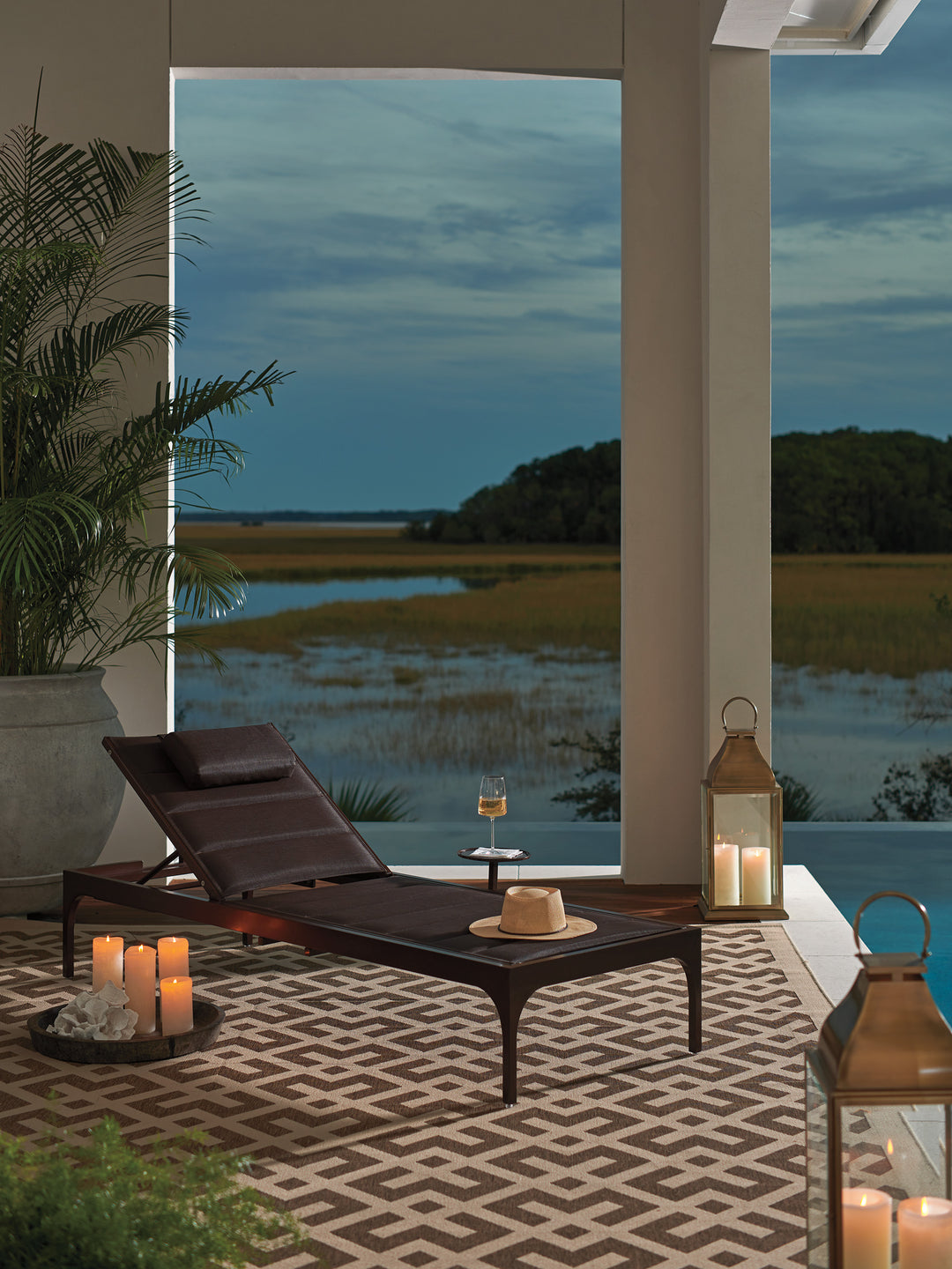 American Home Furniture | Tommy Bahama Outdoor  - Abaco Chaise Lounge