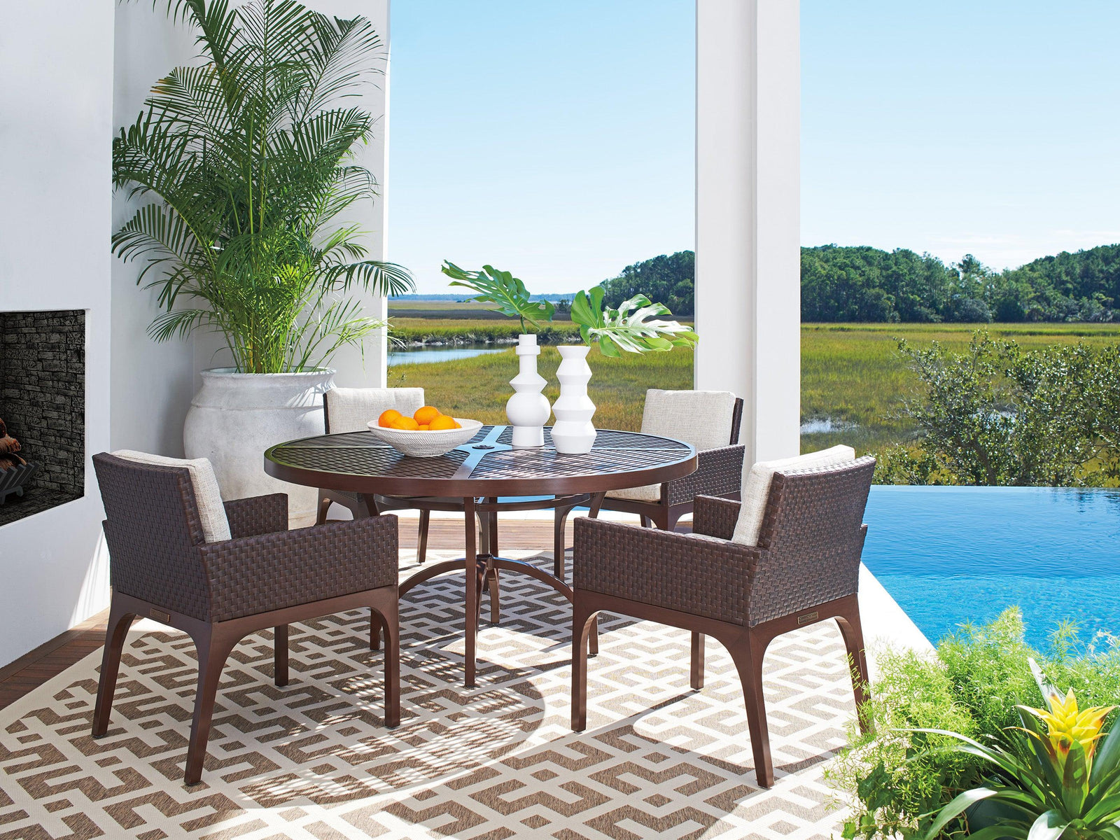 Tommy Bahama Outdoor Abaco Round Dining Table OUTDOOR DINING TABLES