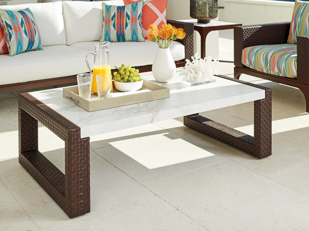 American Home Furniture | Tommy Bahama Outdoor  - Abaco Rectangular Cocktail Table