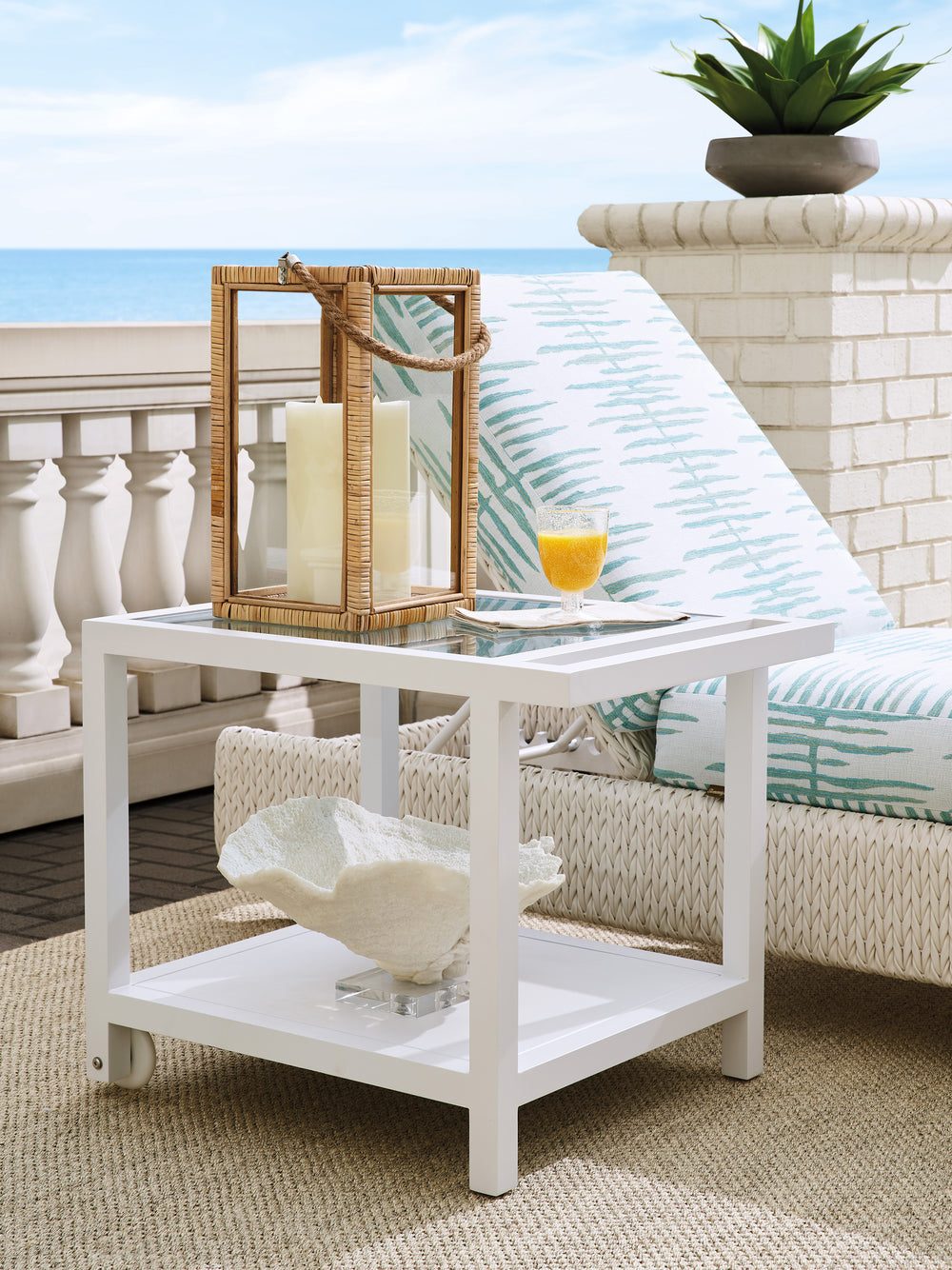 American Home Furniture | Tommy Bahama Outdoor  - Promenade Serving End Table