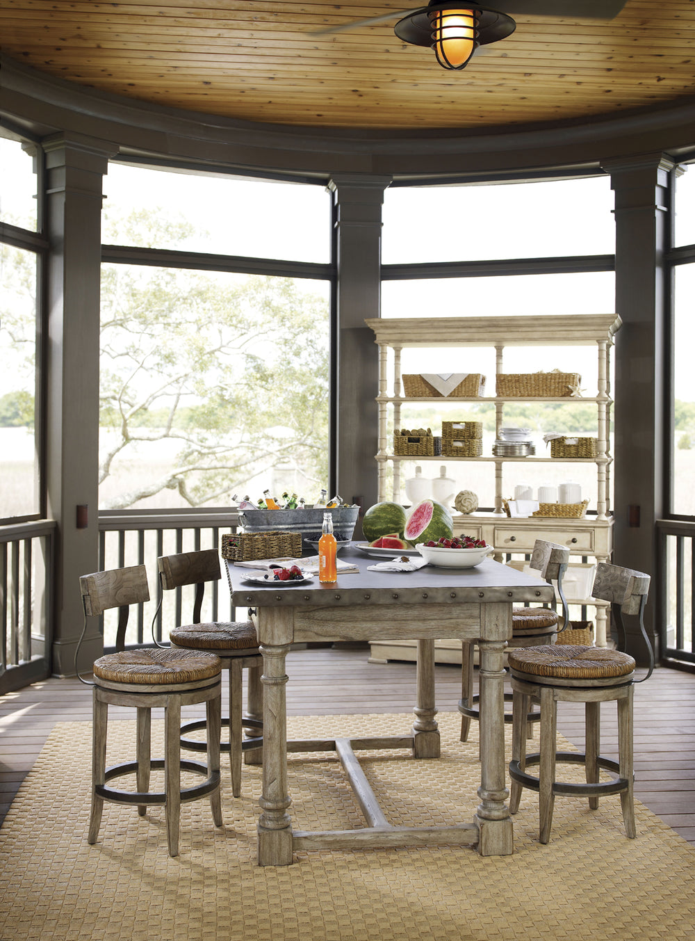 American Home Furniture | Lexington  - Twilight Bay Shelter Island Bistro Table