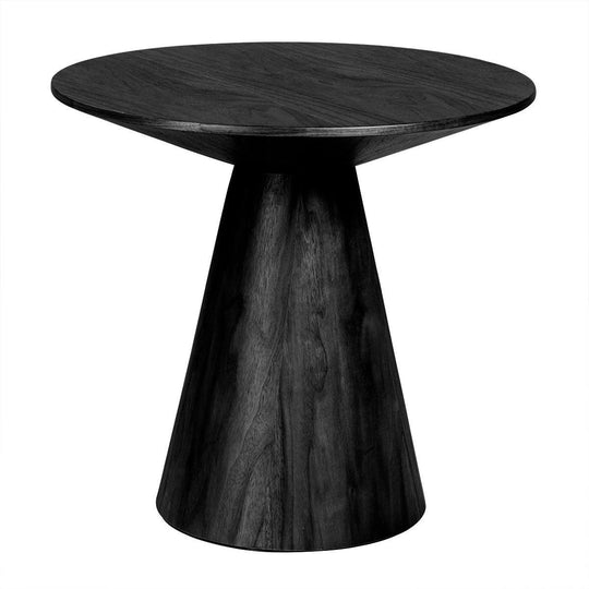 Euro Style Wesley 24" Round Side Table in Matte Black ACCENT TABLES