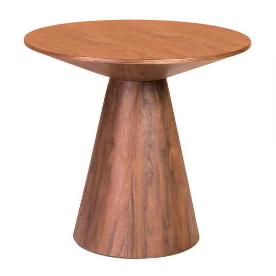 Euro Style Wesley 24" Side Table in Walnut Veneer ACCENT TABLES