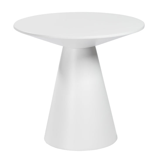 Euro Style Wesley 24" Side Table in Matte White ACCENT TABLES