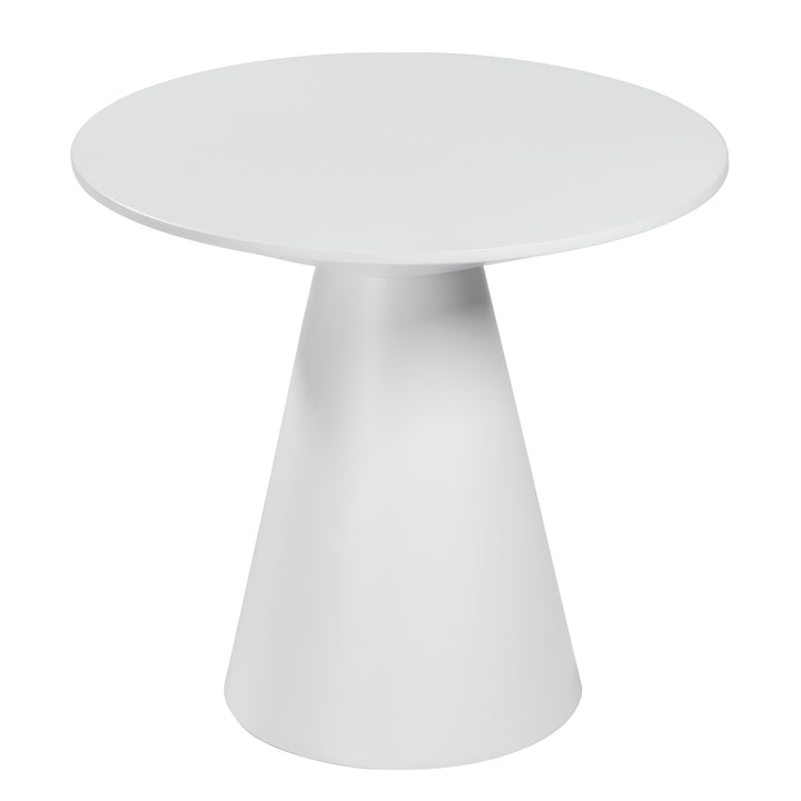Wesley 24" Side Table in Matte White - AmericanHomeFurniture