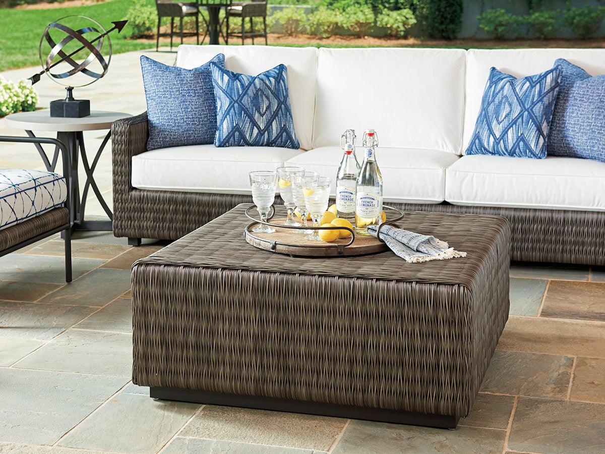 Tommy Bahama Outdoor Ocean Terrace Square Cocktail Table OUTDOOR COFFEE TABLES