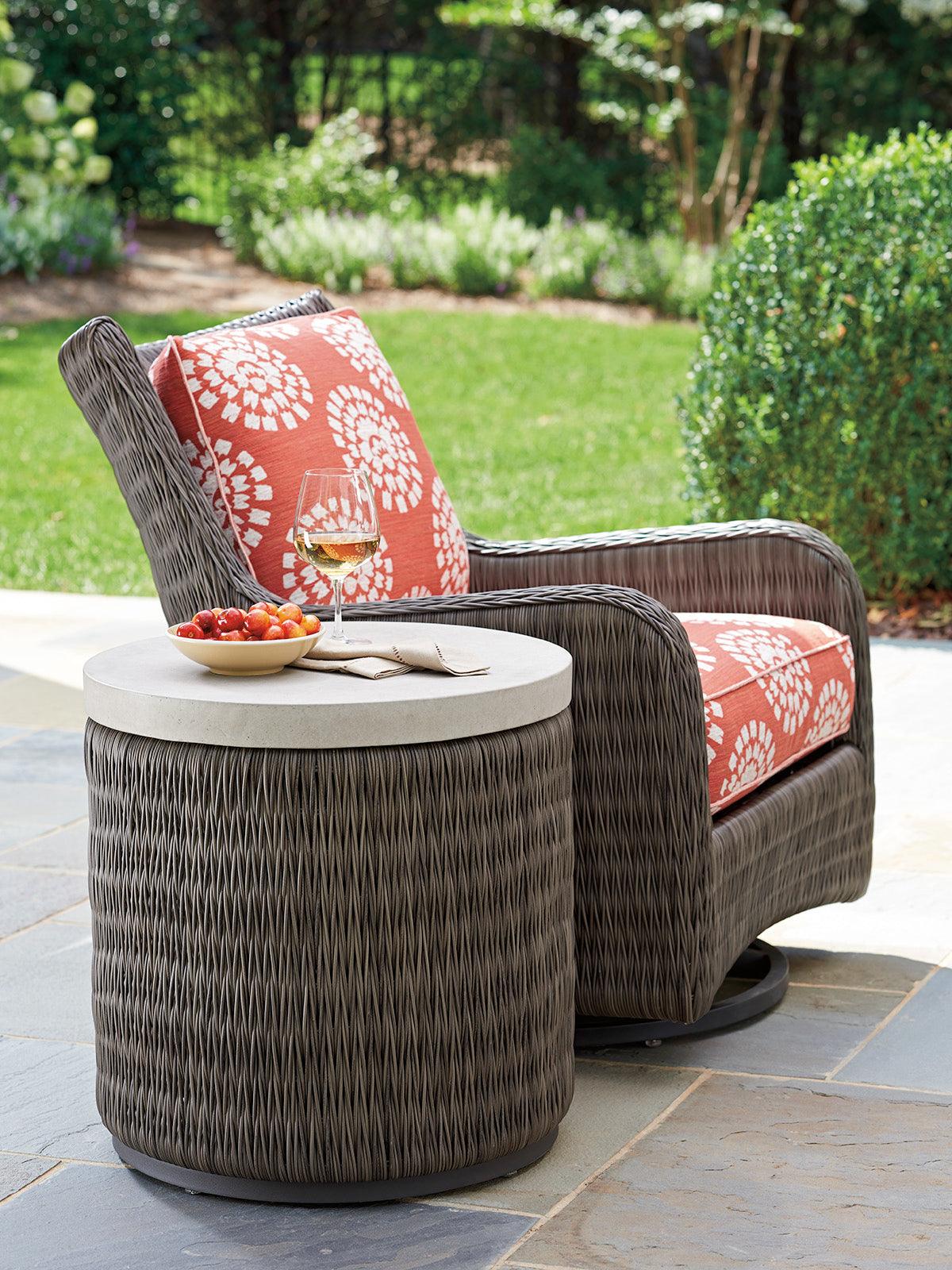 Tommy Bahama Outdoor Ocean Terrace Round End Table OUTDOOR ACCENT TABLES