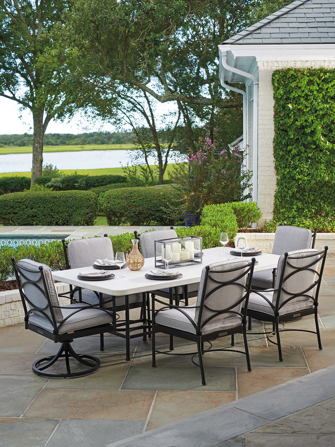 American Home Furniture | Tommy Bahama Outdoor  - Pavlova Rectangular Dining Table