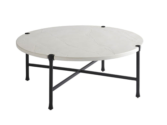 Tommy Bahama Outdoor Pavlova Round Cocktail Table OUTDOOR COFFEE TABLES
